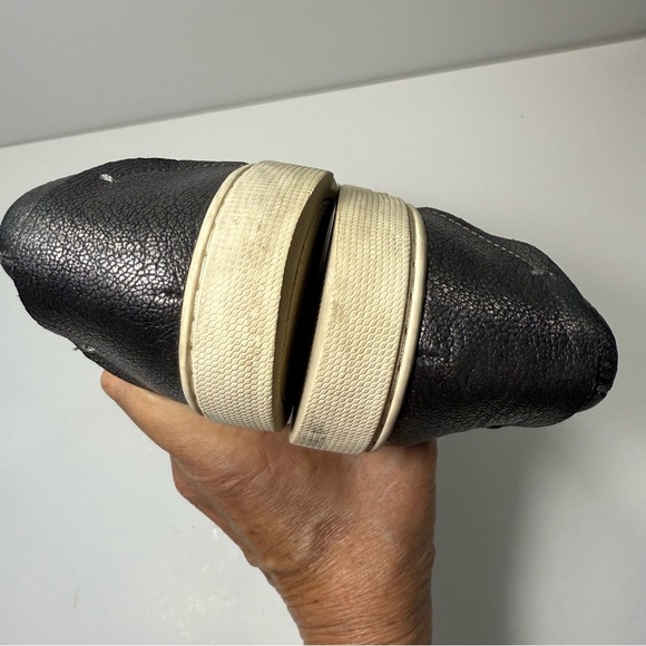 Frye Ivy Pewter Metallic Slip On Leather Sneakers Women’s Size 8M - Picture 9 of 10